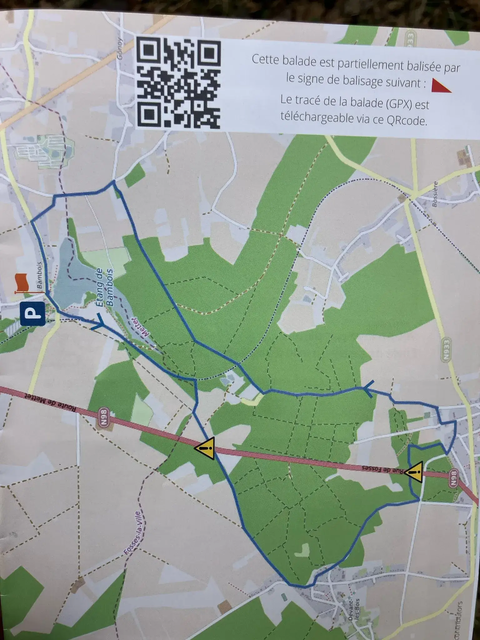 Foto 1 van de wandeling te Mettet